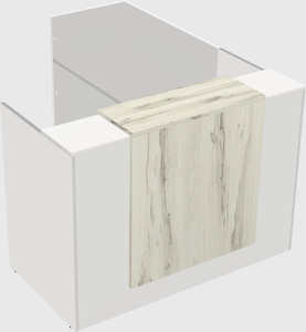 L-shaped modular reception