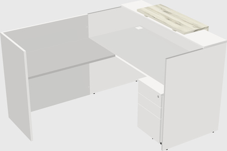 L-shaped modular reception