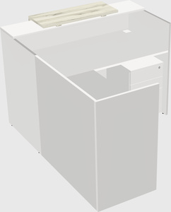 L-shaped modular reception