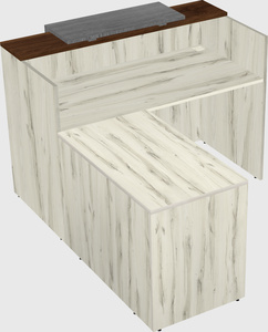 L-shaped modular reception