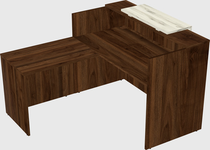 L-shaped modular reception