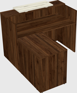 L-shaped modular reception