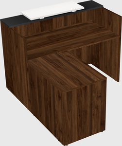 L-shaped modular reception