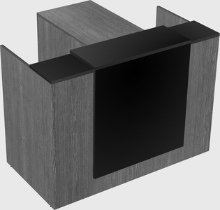 L-shaped modular reception