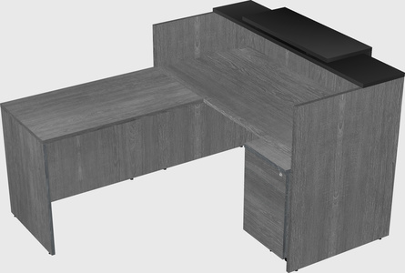 L-shaped modular reception