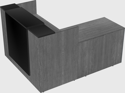 L-shaped modular reception