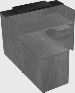L-shaped modular reception