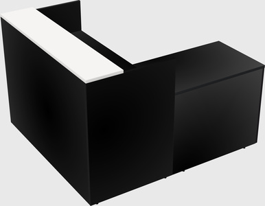 L-shaped modular reception