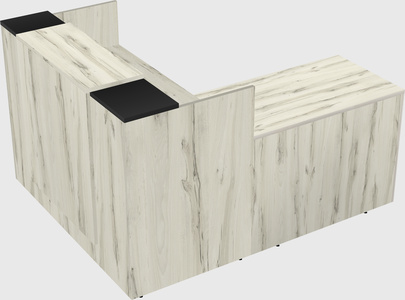 L-shaped modular reception