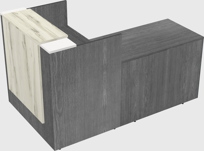 L-shaped modular reception