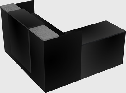L-shaped modular reception