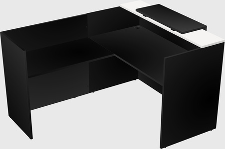 L-shaped modular reception