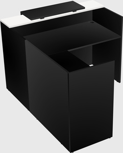 L-shaped modular reception