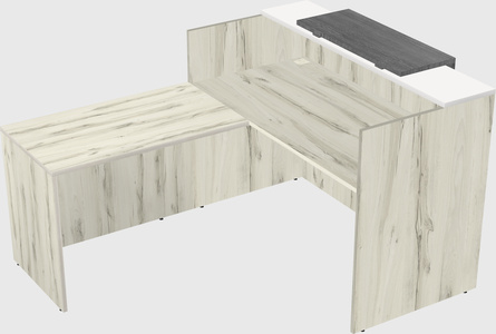 L-shaped modular reception