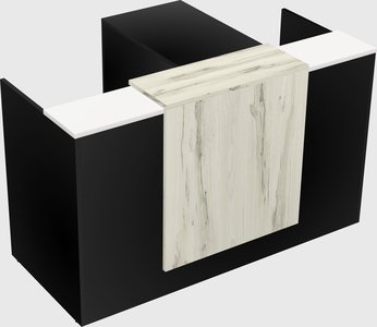 L-shaped modular reception