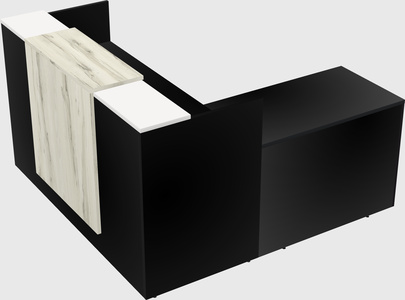 L-shaped modular reception