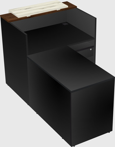 L-shaped modular reception