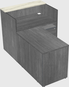 L-shaped modular reception