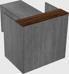 L-shaped modular reception