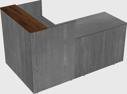 L-shaped modular reception