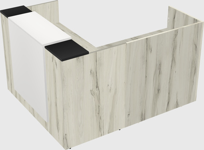 L-shaped modular reception