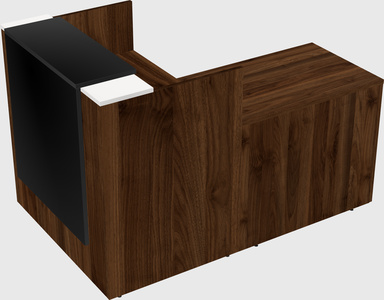 L-shaped modular reception