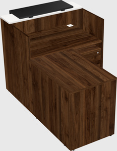 L-shaped modular reception