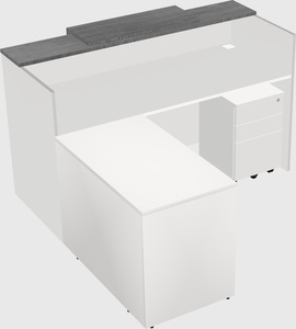 L-shaped modular reception