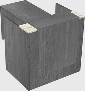 L-shaped modular reception
