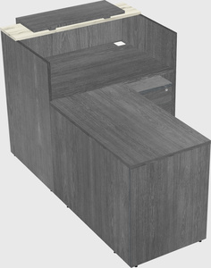 L-shaped modular reception