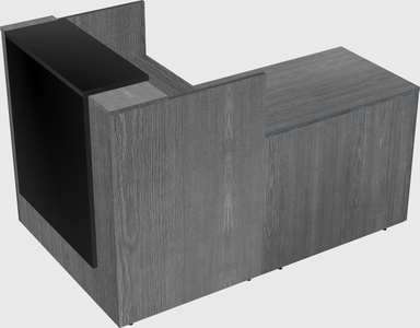 L-shaped modular reception