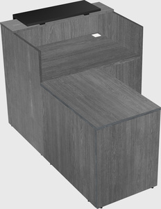 L-shaped modular reception