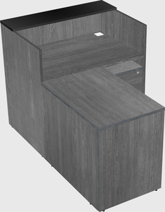 L-shaped modular reception