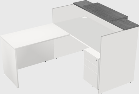 L-shaped modular reception