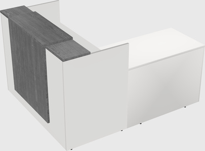 L-shaped modular reception