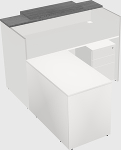 L-shaped modular reception