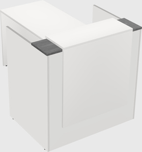 L-shaped modular reception