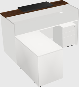 L-shaped modular reception