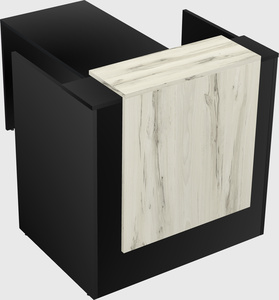 L-shaped modular reception
