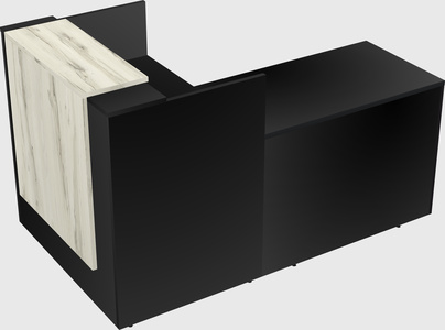 L-shaped modular reception