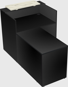 L-shaped modular reception