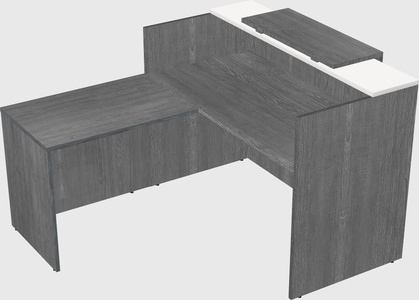 L-shaped modular reception