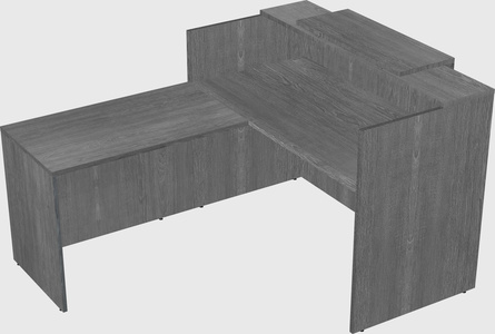 L-shaped modular reception