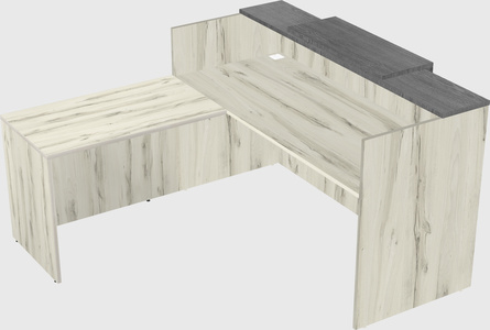 L-shaped modular reception