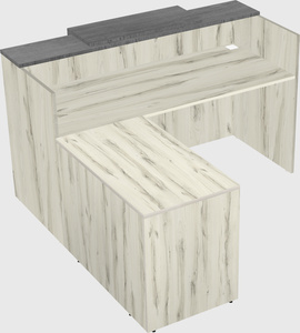 L-shaped modular reception