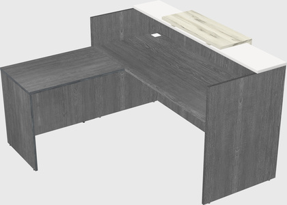 L-shaped modular reception