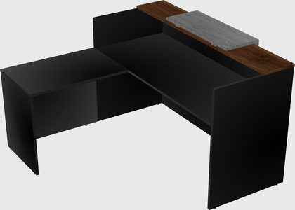 L-shaped modular reception