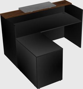 L-shaped modular reception