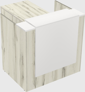 L-shaped modular reception