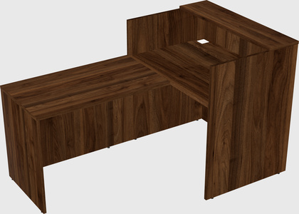 L-shaped modular reception